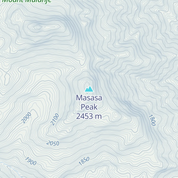 Map of Masasa Peak