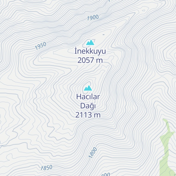 Map of Hacılar Dağı