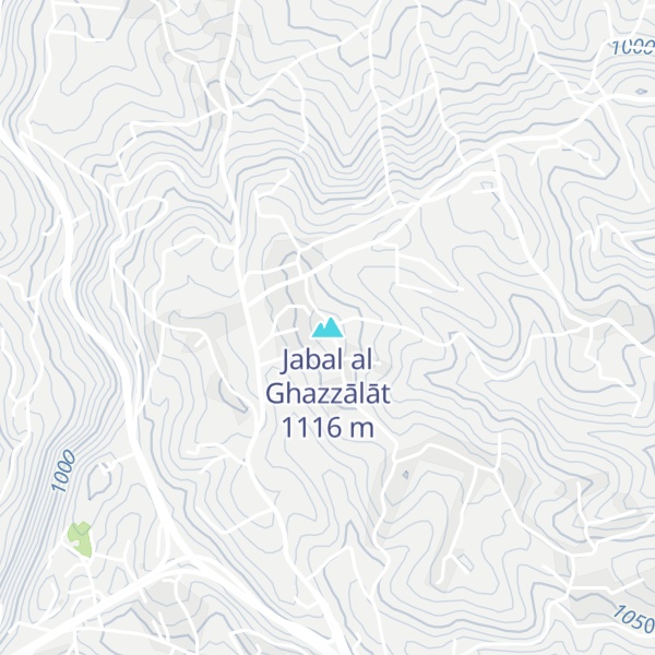 Map of Jabal al Ghazzālāt