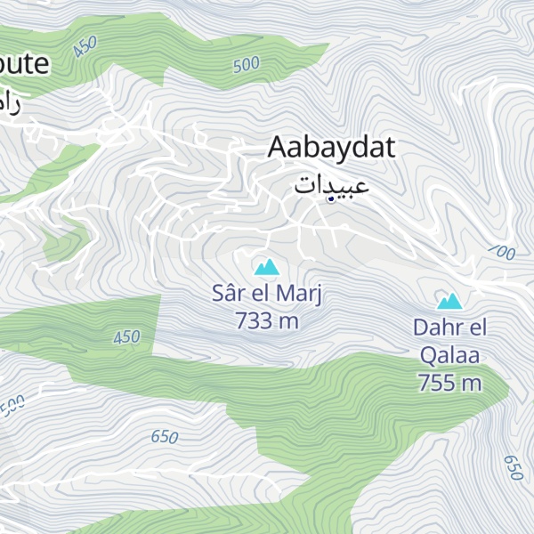 Map of Sâr el Marj
