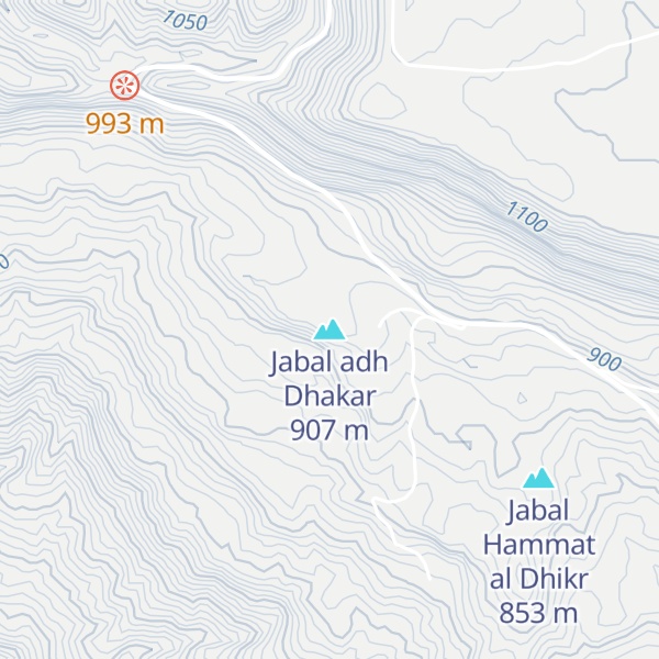 Map of Jabal adh Dhakar