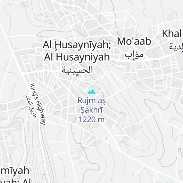 Map of Rujm aş Şakhrī
