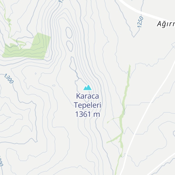 Map of Karaca Tepeleri