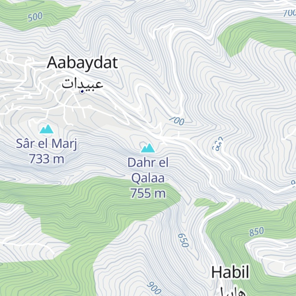 Map of Dahr el Qalaa