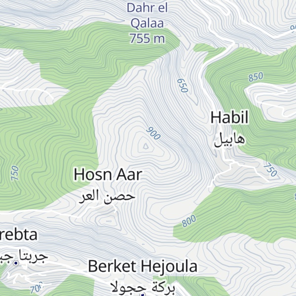 Map of Jorn el Khanzîr