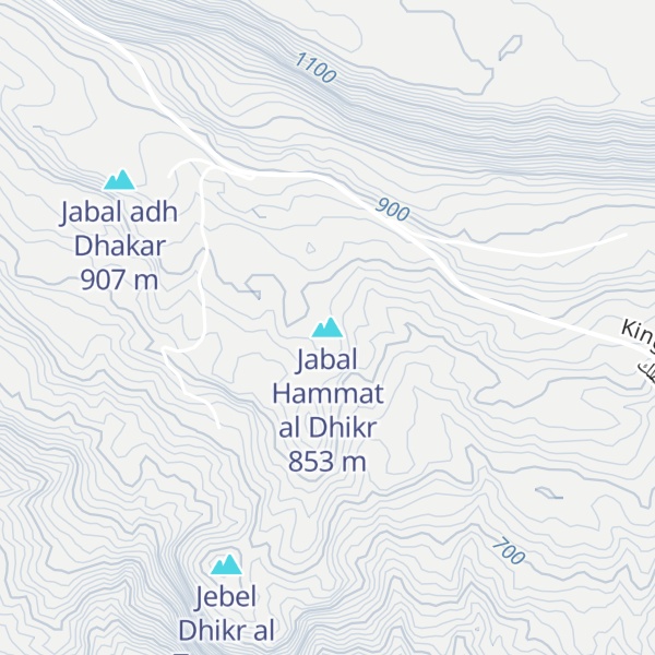 Map of Jabal Hammat al Dhikr