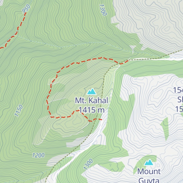 Map of Mt. Kahal