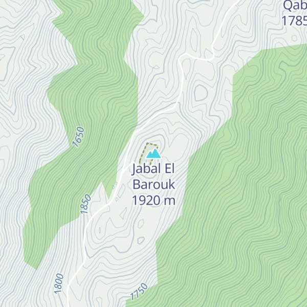 Map of Jabal El Barouk