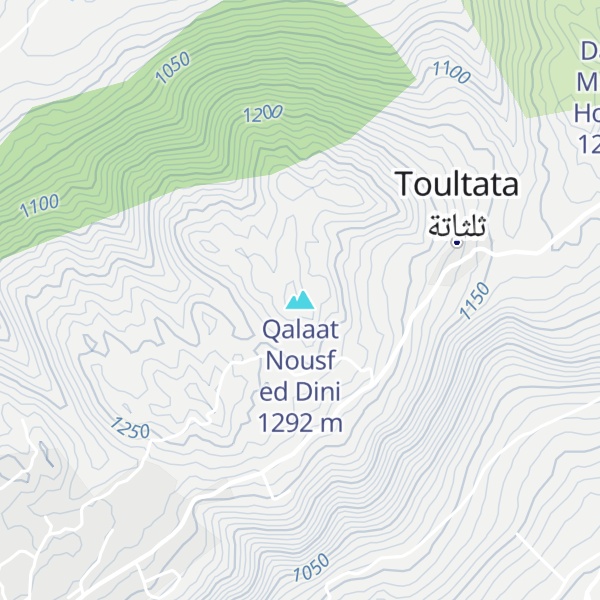 Map of Qalaat Nousf ed Dini