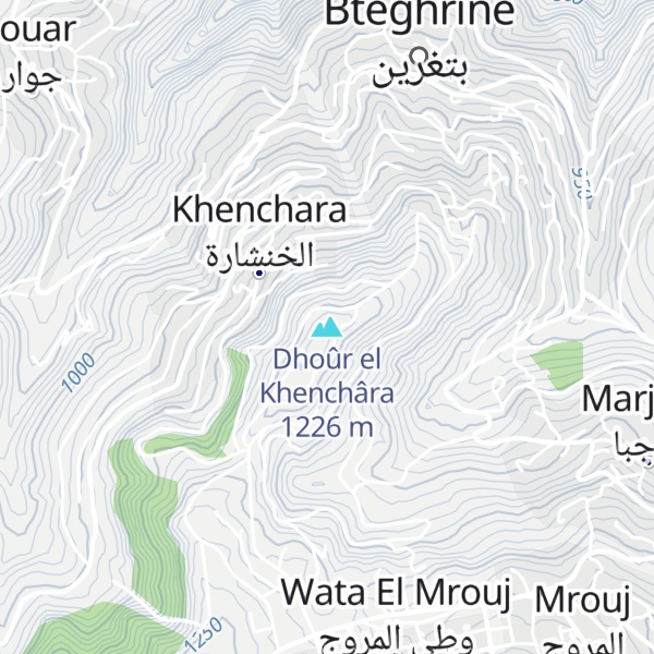 Map of Dhoûr el Khenchâra