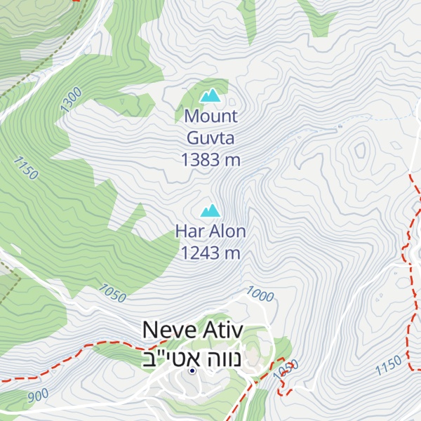Map of Har Alon
