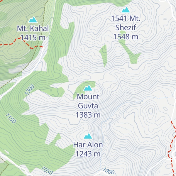 Map of Mount Guvta