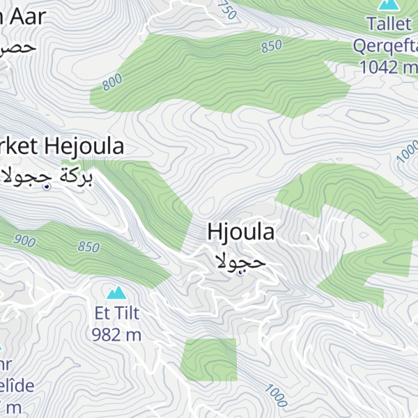 Map of Tallet Ouâdi el Kalb