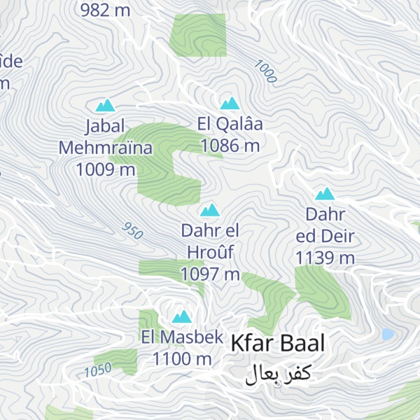 Map of Dahr el Hroûf