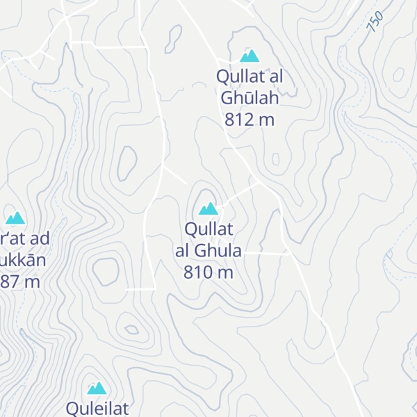 Map of Qullat al Ghula