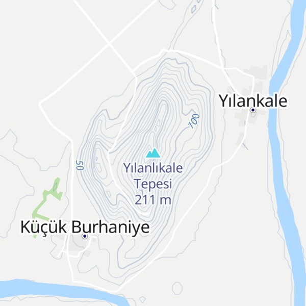 Map of Yılanlıkale Tepesi