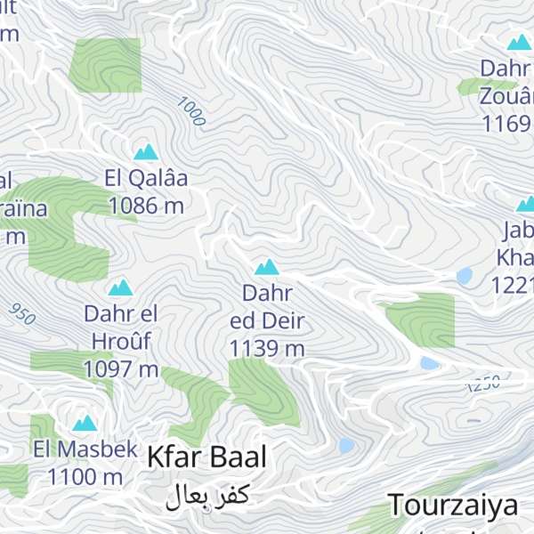Map of Dahr ed Deir