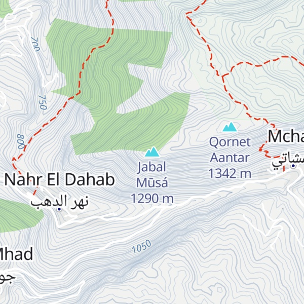 Map of Jabal Mūsá