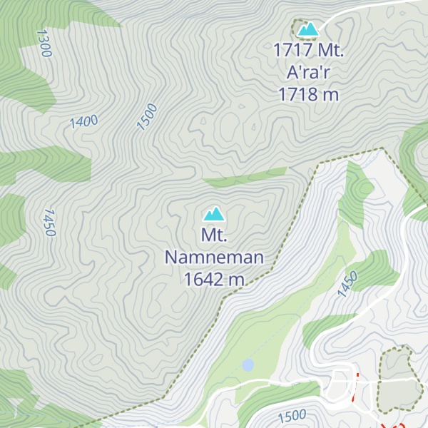 Map of Mt. Namneman