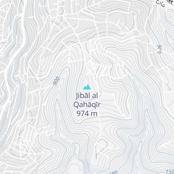 Map of Jibāl al Qahāqīr