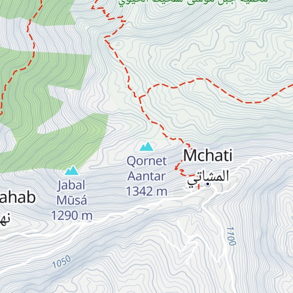 Map of Qornet Aantar