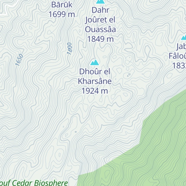 Map of Dhoûr el Aalouâ