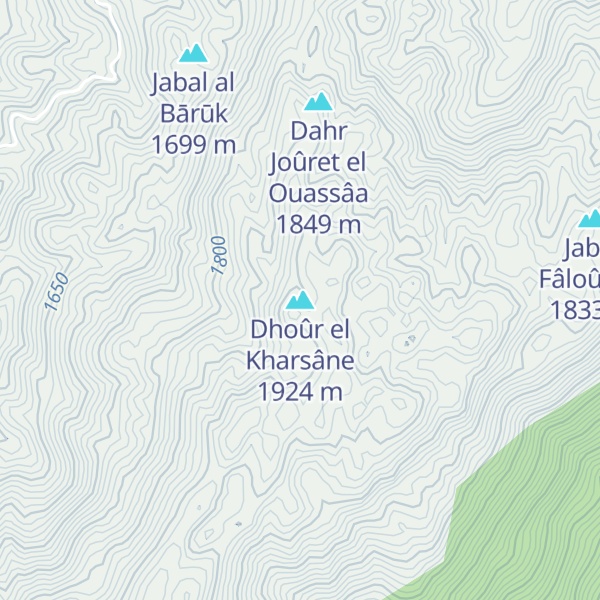 Map of Dhoûr el Kharsâne