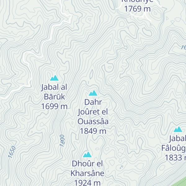 Map of Dahr Joûret el Ouassâa