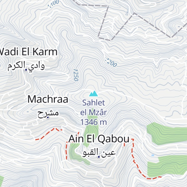 Map of Sahlet el Mzâr