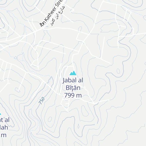 Map of Jabal al Bīţān