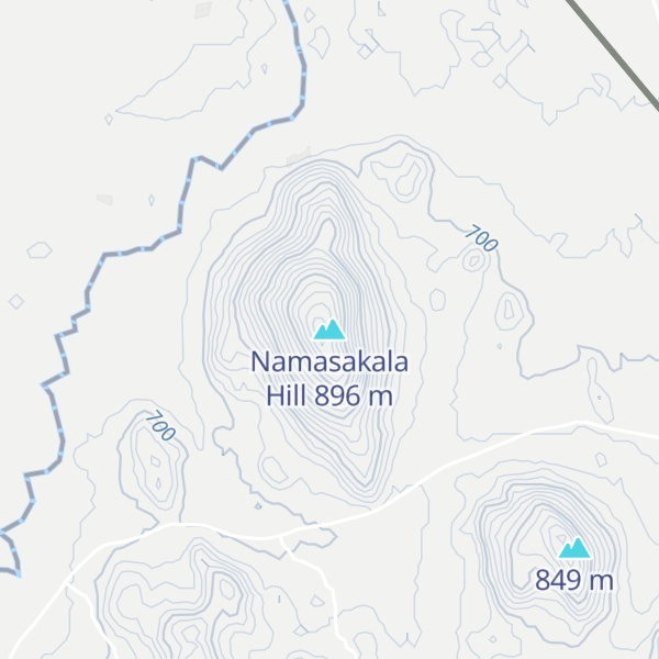 Map of Namasakala Hill