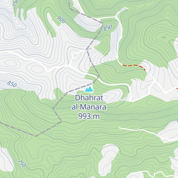 Map of Dhahrat al Manara