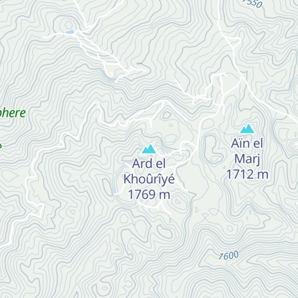 Map of Ard el Khoûrîyé