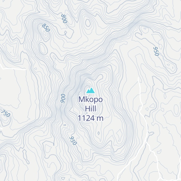 Map of Mkopo Hill