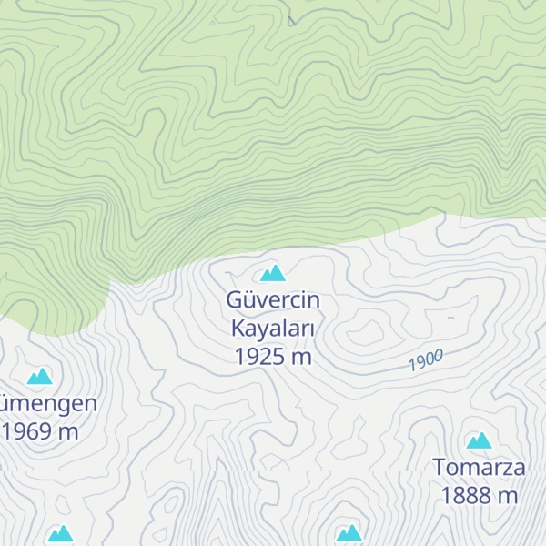 Map of Güvercin Kayaları