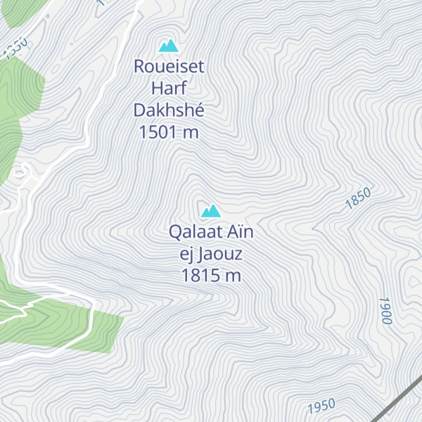 Map of Qalaat Aïn ej Jaouz