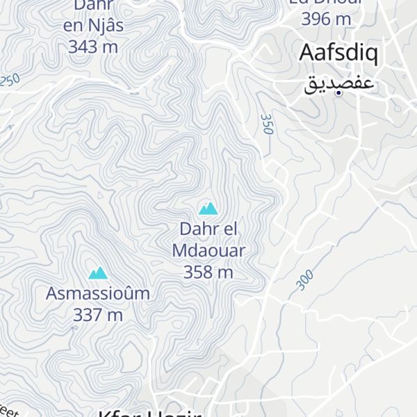 Map of Dahr el Mdaouar