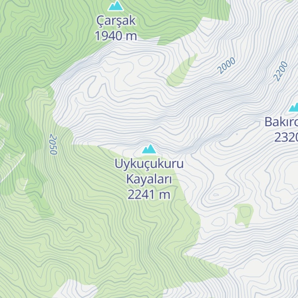 Map of Uykuçukuru Kayaları