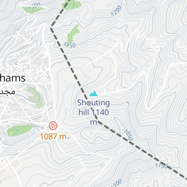 Map of Shouting hill