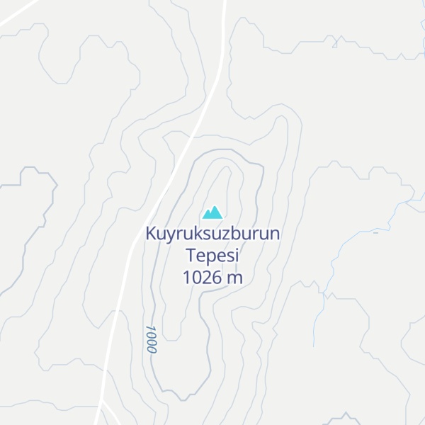 Map of Kuyruksuzburun Tepesi