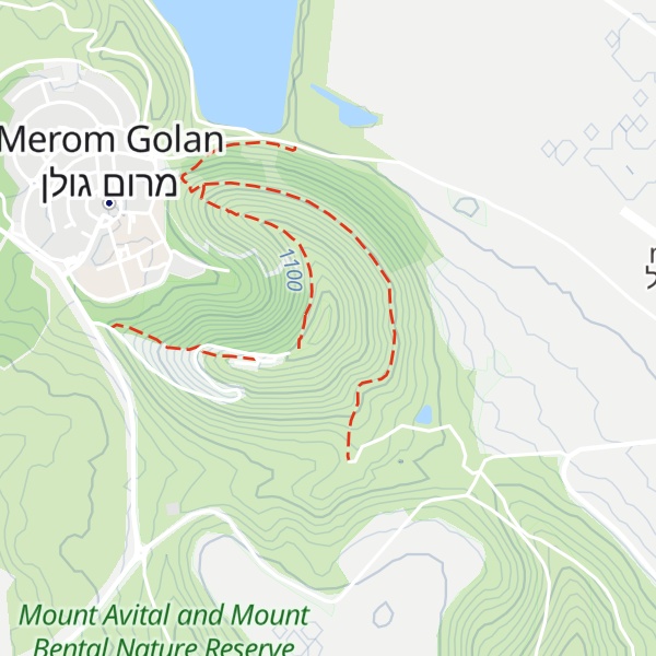 Map of Har Bental