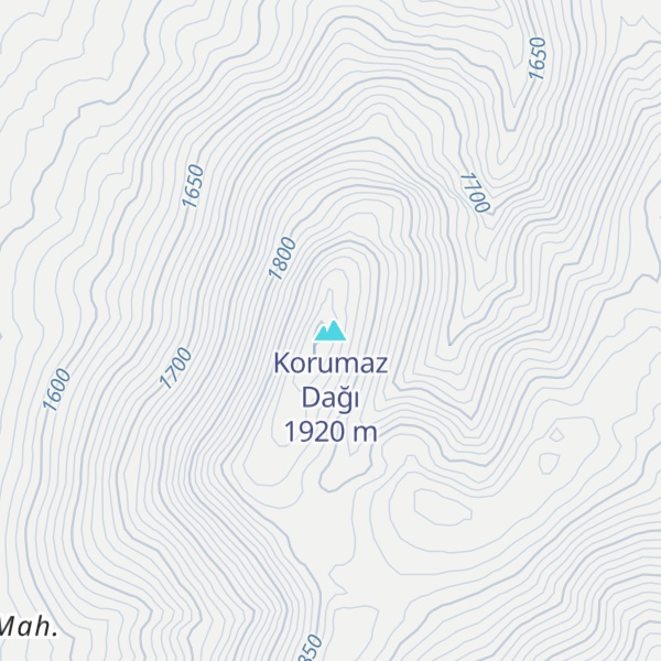 Map of Korumaz Dağı