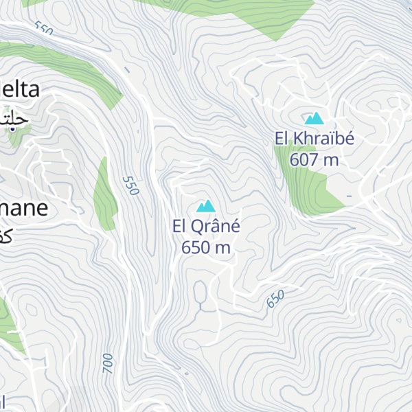 Map of El Qrâné
