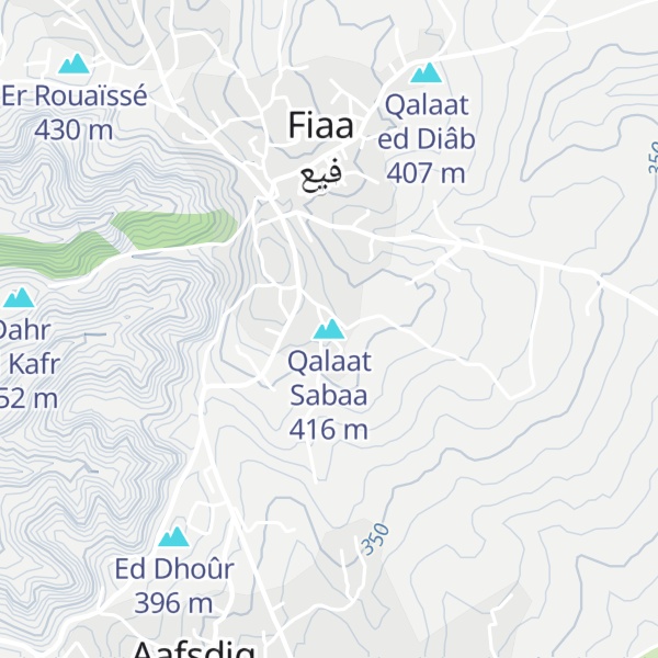 Map of Qalaat Sabaa