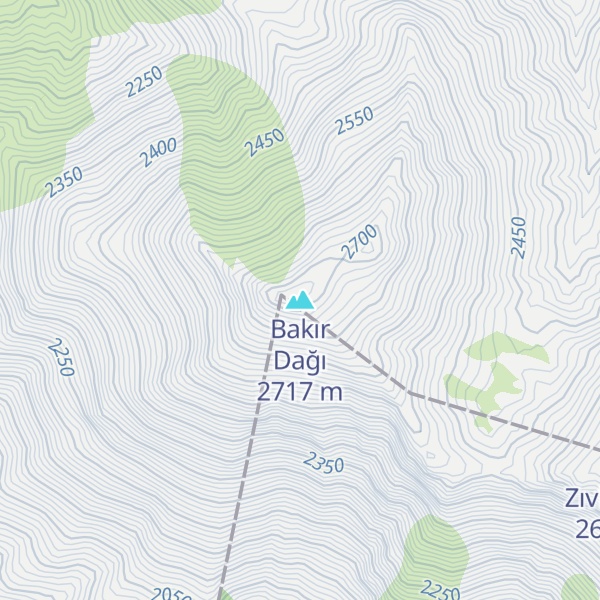 Map of Bakır Dağı