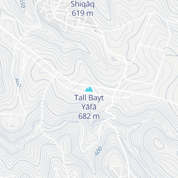 Map of Tall Bayt Yāfā