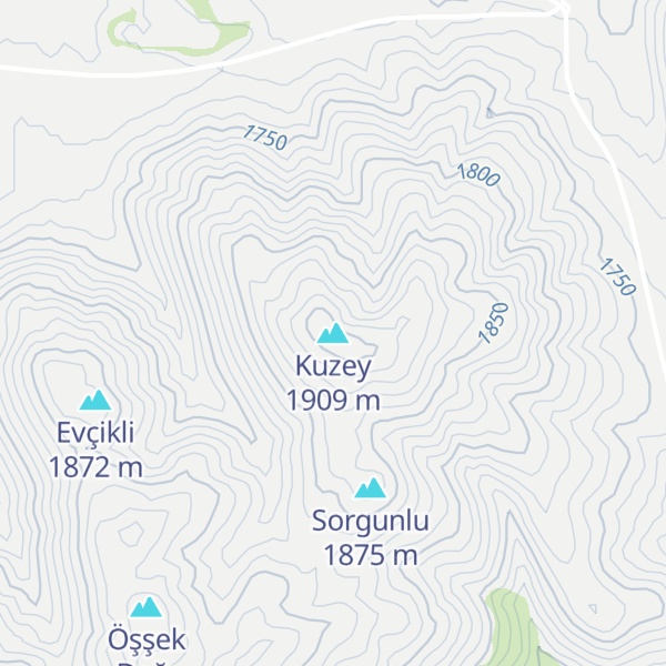 Map of Kuzey