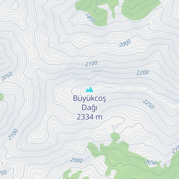 Map of Büyükcoş Dağı