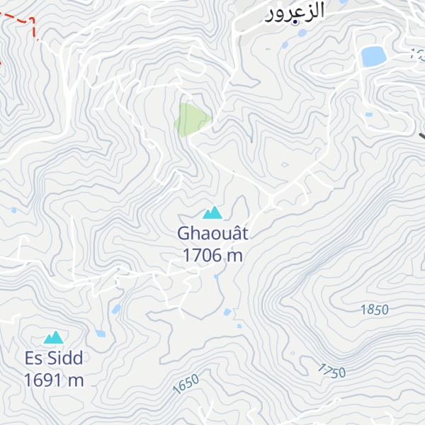 Map of Ghaouât