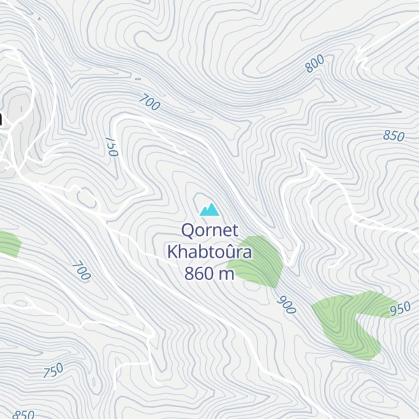 Map of Qornet Khabtoûra